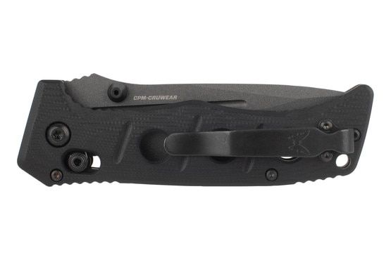 Benchmade Mini Adamas folding knife with tungsten grey drop point blade